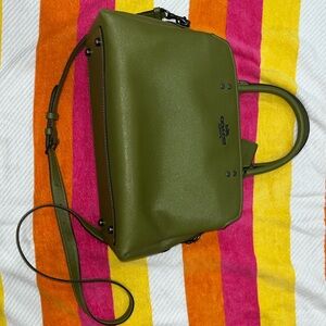 Coach Lillie Carryall – Olive Green (Crossbody + Satchel)